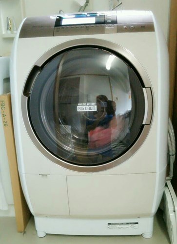 家の新しい洗濯機の写真を撮ったらの画像